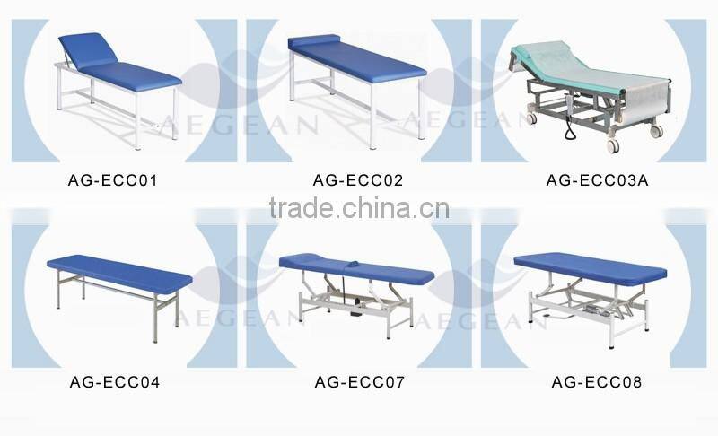 easy to operate AG-ECC04 Stainless steel base hospital treatment Examination Couch
