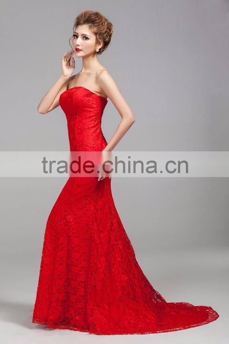 Women's Sweet Red Off The Shoulder Dress