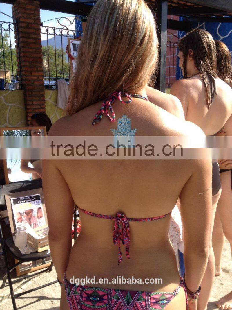 Latest design tattoo metallic fashion Women'S Bracelet temporary flash tattoo Sticker Wholesale