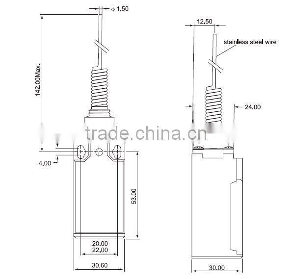 CNTD highly rigid cats whisker lever Limit Switch CLS-161 10A 250V