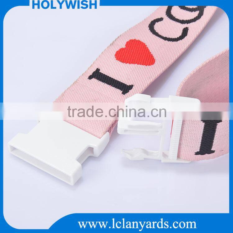 Candy color pp weaving polyester luggage bag strap