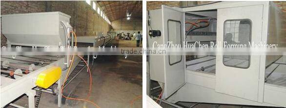 Color stone coated steel roof tile making machine
