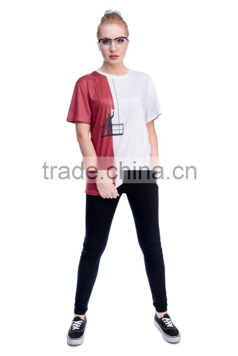 OEM Brand New 3D Print Latest T shirt Designs for Girls