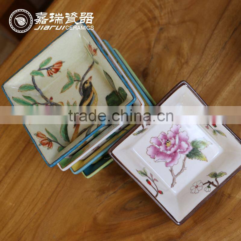 Korean Pure Hand Painted Ceramic Popcorn Bowl