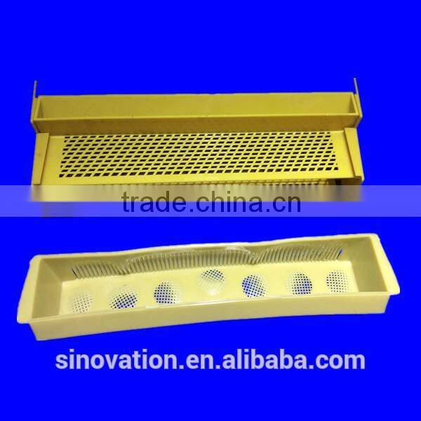 Yellow color plastic pollen collector for beekeeping