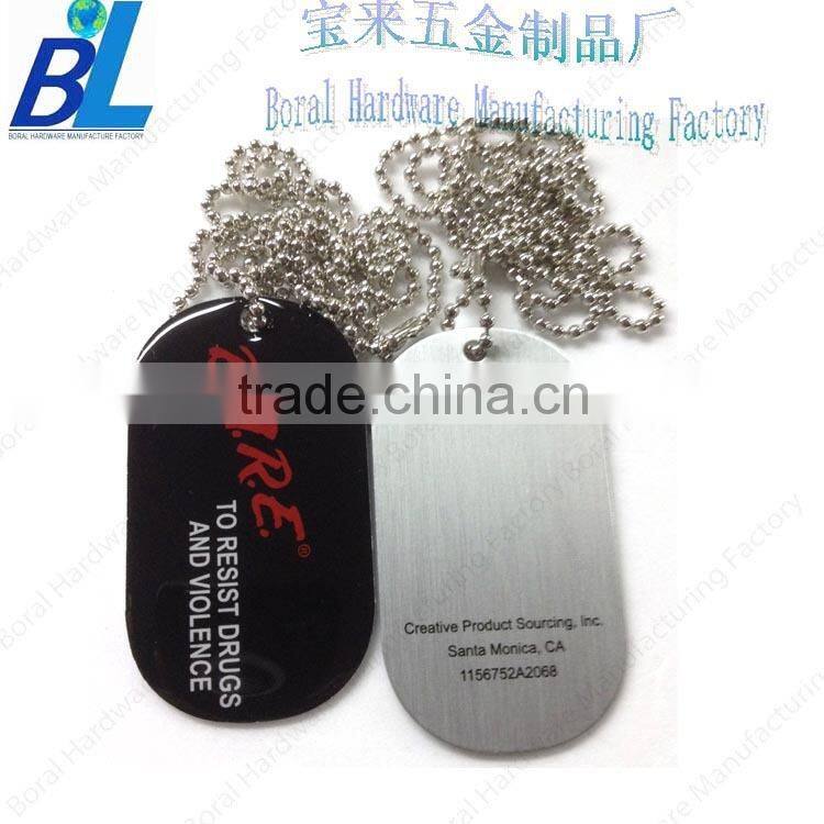 Sprayed metal metaza dog tags