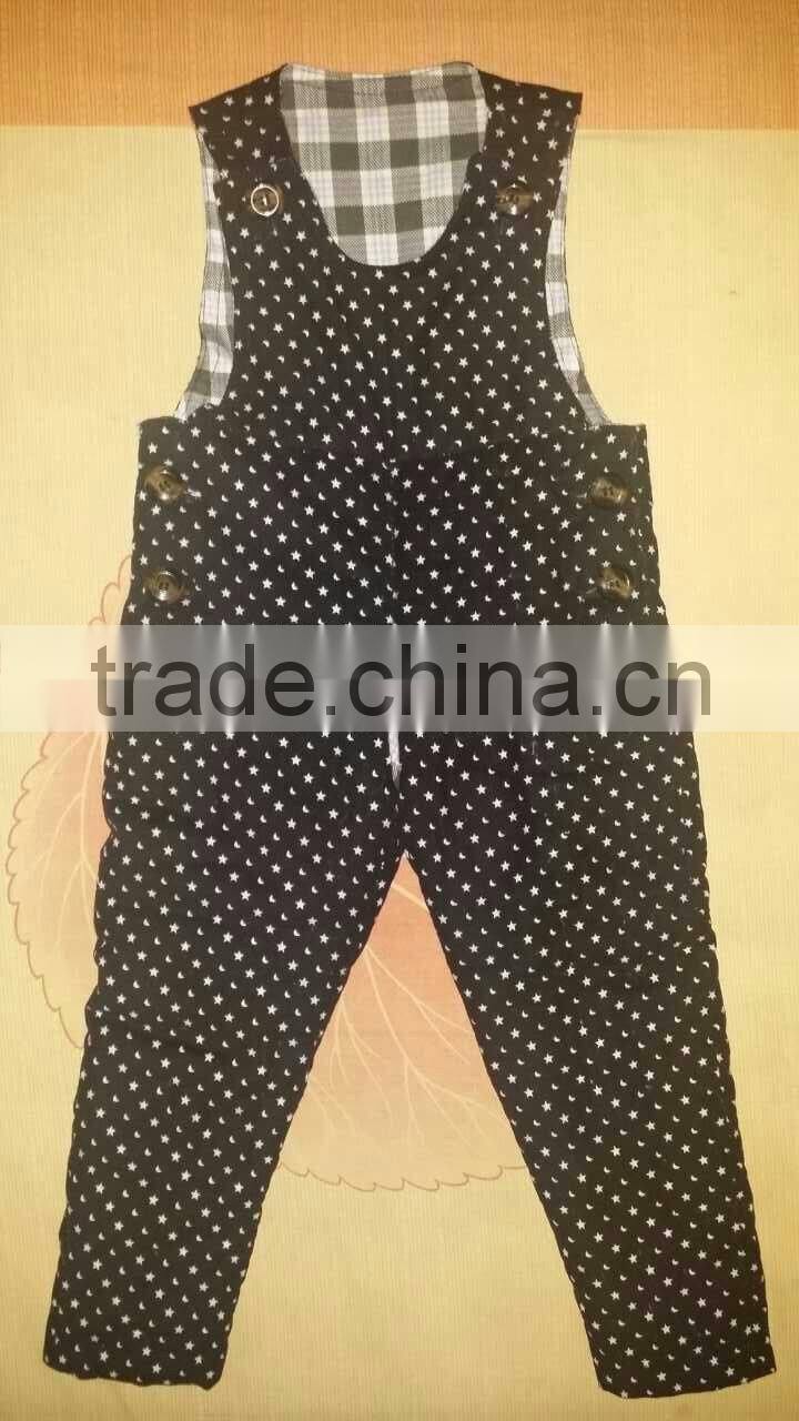 100% cotton-padded children trousers foro winter