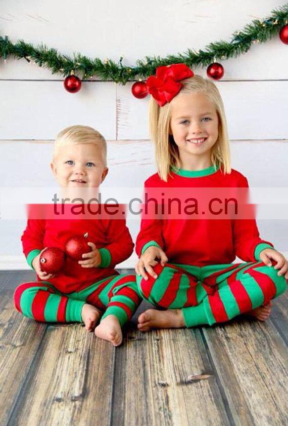 2015Children Clothing Set,Fashionable pink stripe pajama Design,Printed Kids Pajamas Set