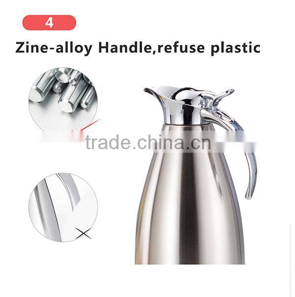 Thermal Carafe, Insulated Electric Personalized 304 Stainless Steel Insulation Jug Flask With Press Button