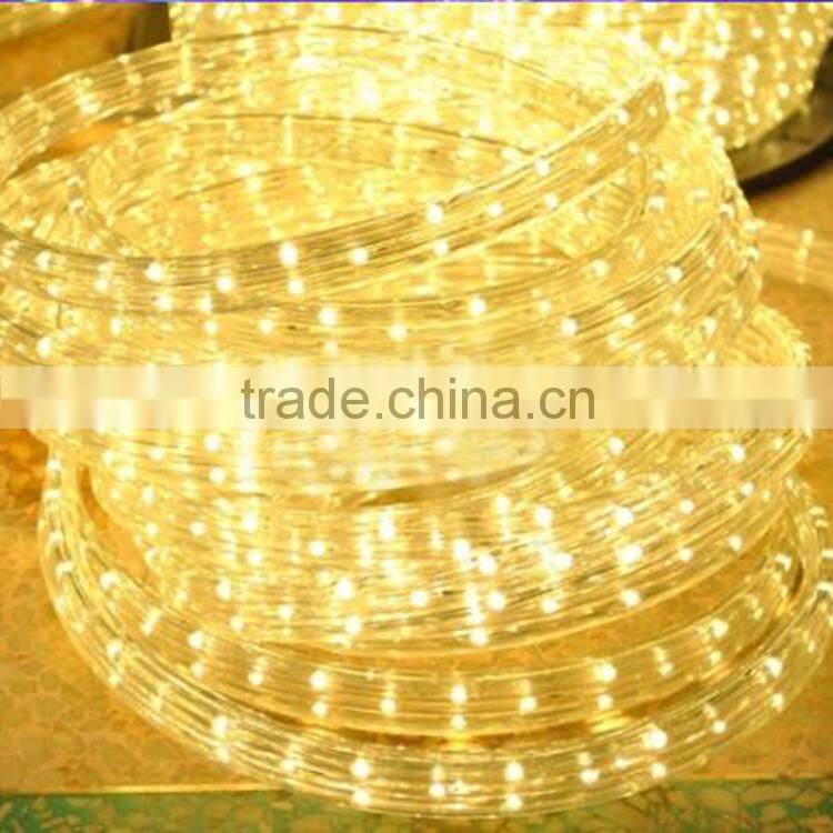 sichuan festalight round water proof 3/8 inch plastic white flat led rope light flexible led strip light 220v with ce rohs ul