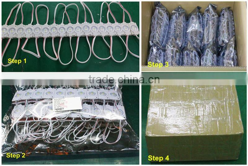 High power 1.5w 160 degree signage led modules with lens