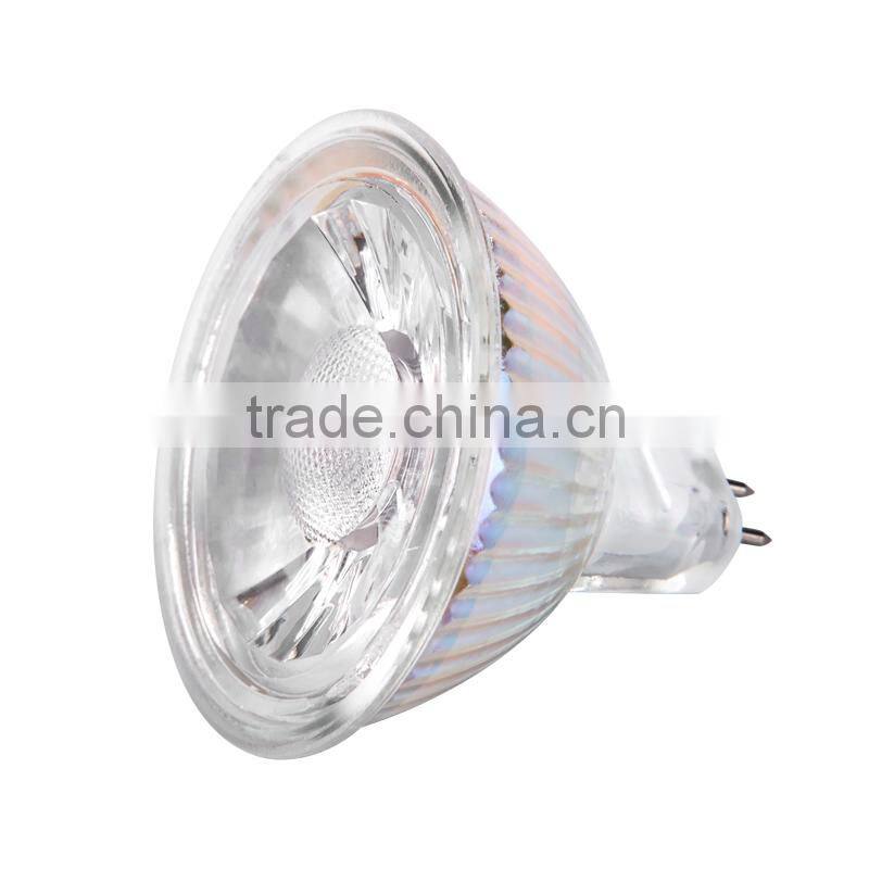 AC220V MR16 LED Spot light HGY502 5W Glass Material High CRI COB spot lamp