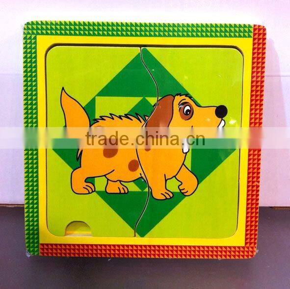 hot selling wooden educational kids mini puzzle toys