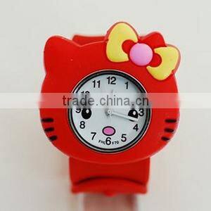 China Wholesales High Quality Environmental Silicone Adjustable Watch Cartoon Children Watch