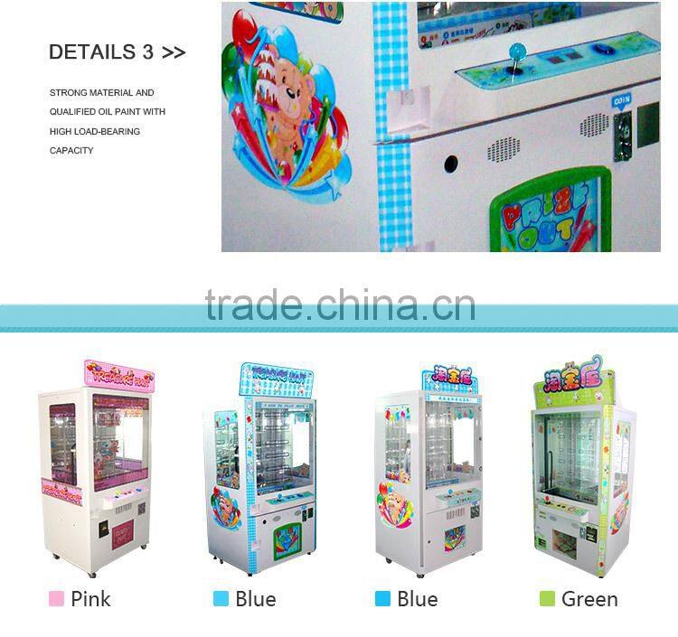 Professional custom coin operated toy crane game