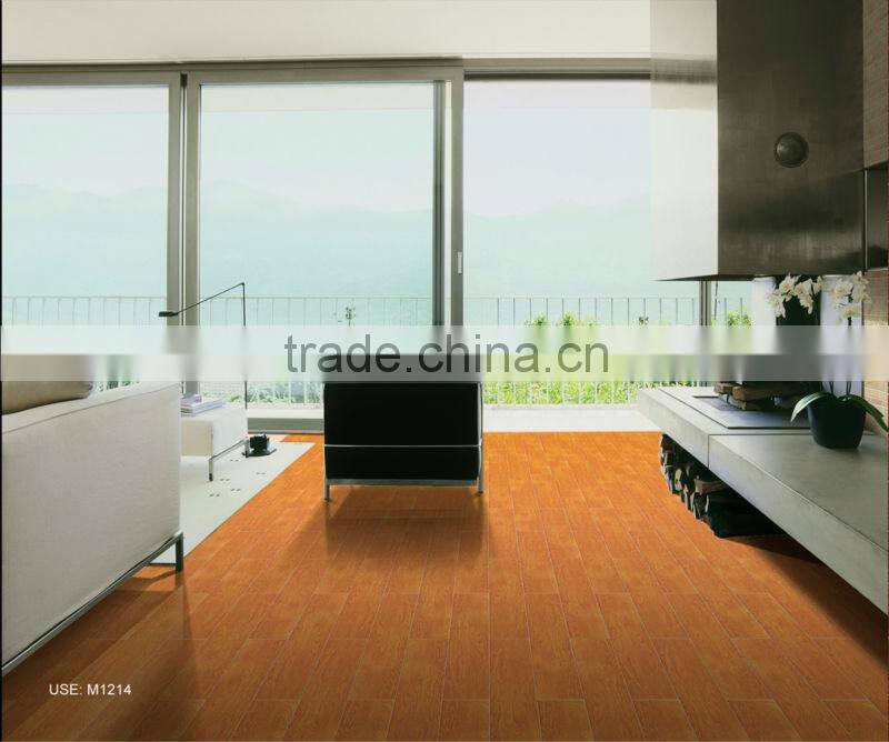 Wooden texture rusitc floor tile 150x600mm from Fujian Factory