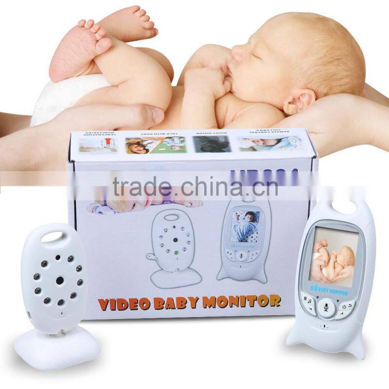 New 2.0inch baby camera monitor IR Night vision 2 way Talk Multi-language 8 Lullabies Temperature monitor VOX system baby phone