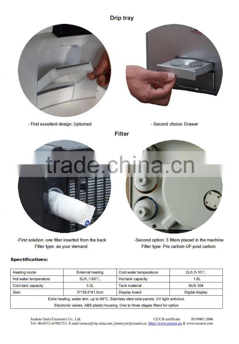 Hot And Cold Floor Stand RO Drinking Machine