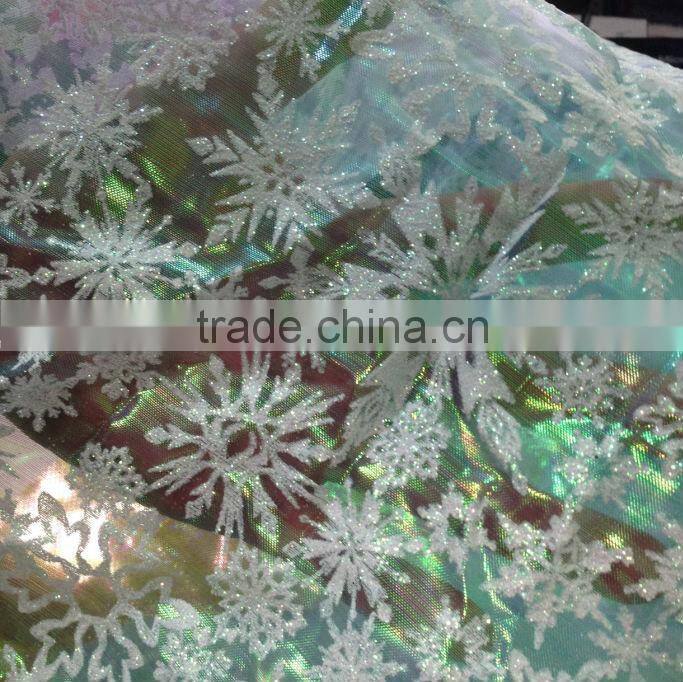 Christmas Fabric - Holiday Accents Navy Blue Snowflake Toss Metallic