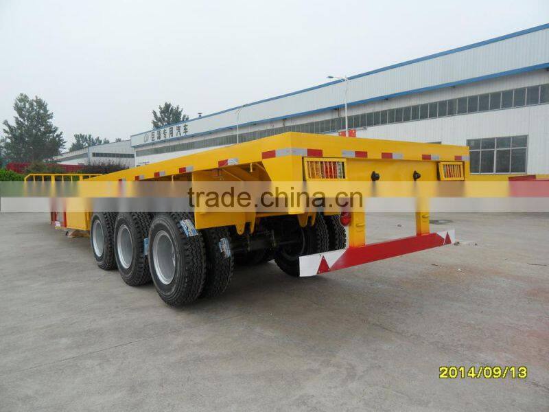 Electric emergency vehicle truck Aotong brand shipping Dual axis 40foot container container semi-trailer for sale