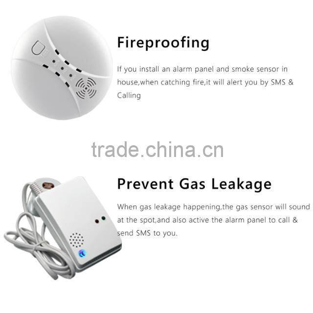 English /Spanish/ French voice! Wired Home alarm System with Keypad, 99+8 zones wired PSTN Alarm System for Auto Dialer T08