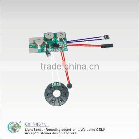 Recordable Motion sensor sound module/voice chip for wedding invitation