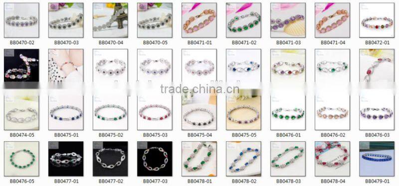 Direct wholesale beautiful brass zircon bracelet jewelry