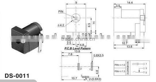 PCB DC Power Jack&SMD DC power Jack