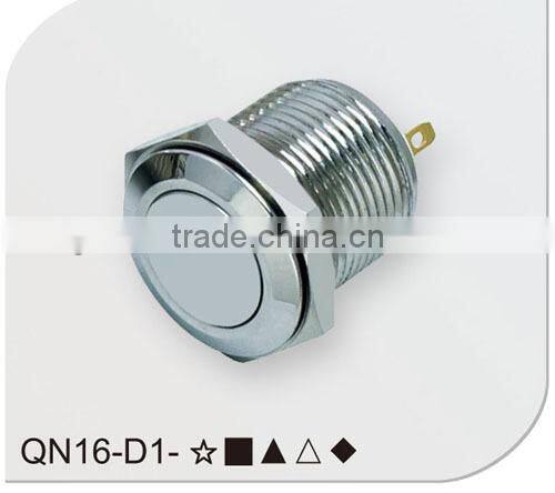 Dot illuminated 16mm push button switch