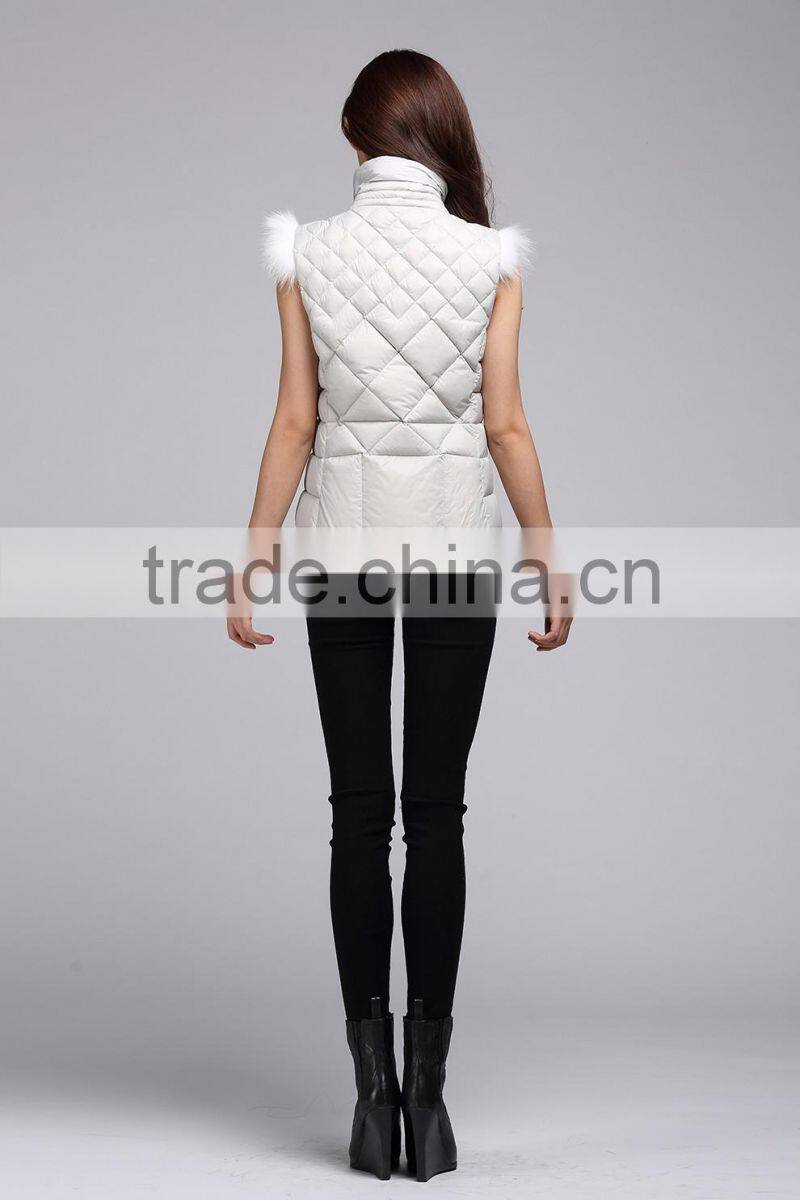 custom women down winter vest of Windproof 6058
