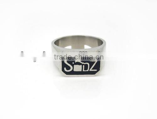 Skull design diamond ring jewelry wedding band ring silver