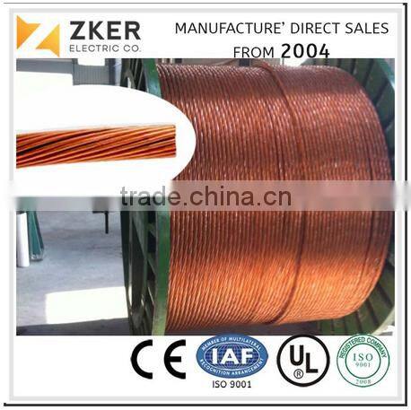 Copper earthing round wire, copper covered steel wires, copper clad steel wire