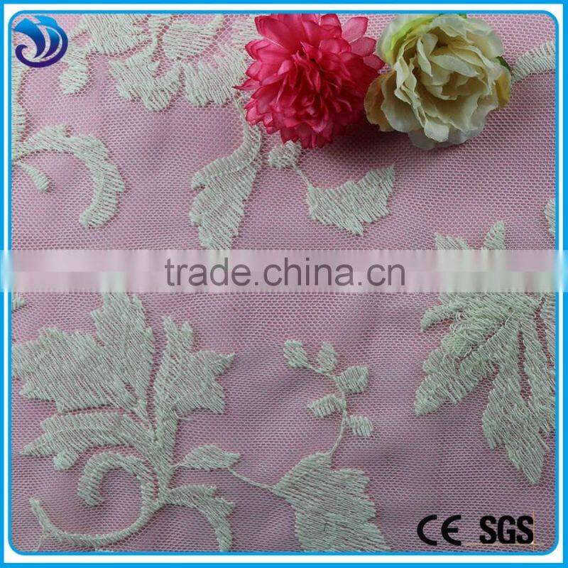 cotton Embroidery guipure lace fabric/ wedding dress lace Garment Accessory
