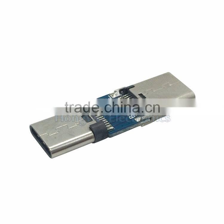 Type C to Type C USB 3.1 adapter circuit board male to female extension