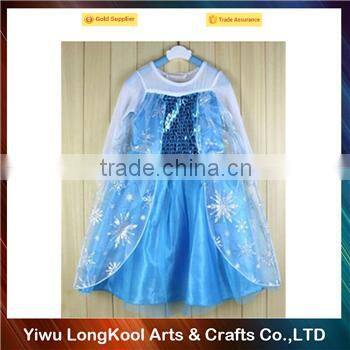 2016 Hot Selling Girls boutique princess tutu dress party dance frozen dress