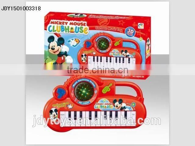 Hot selling cartoon electronic organ toy with stand,Musical instrument plastic electron piano toy musical toy for kids