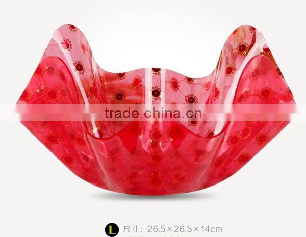 BPA free food safe acrylic fruit plate dry fruit plate