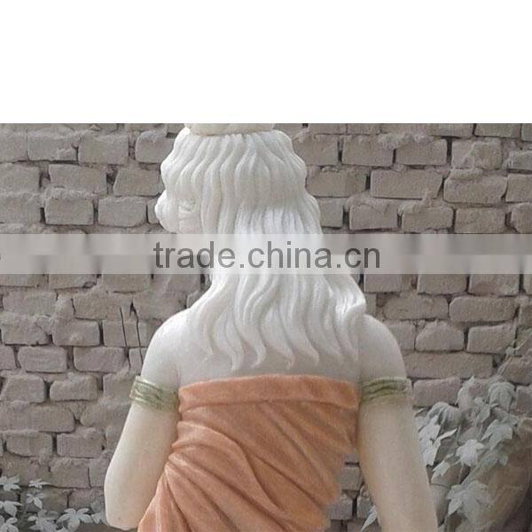 Character stone fountain / girl Fountain / stone sculpture / water stone