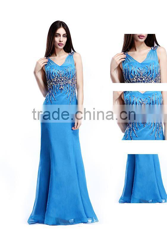 Gorgeous 2015 Mermaid Back of Open Tiered Evening Gowns for Teenagers