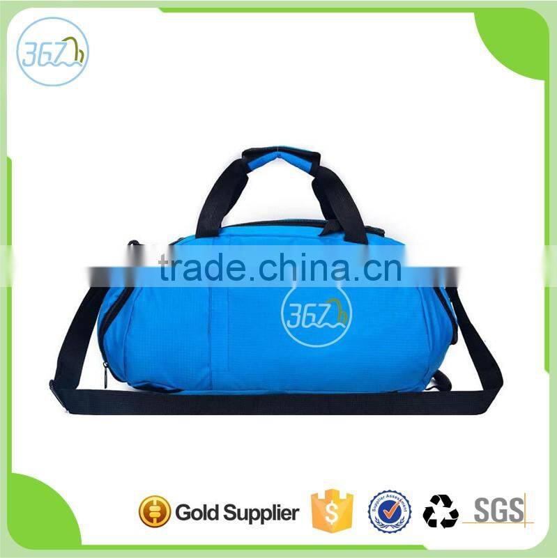 2016 Latest Design Nylon duffle bag folding Travel Bag with shoe compartments