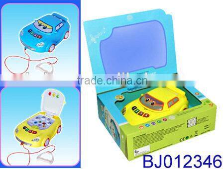 Battery operated baby toy BO musical light up yellow duck toy