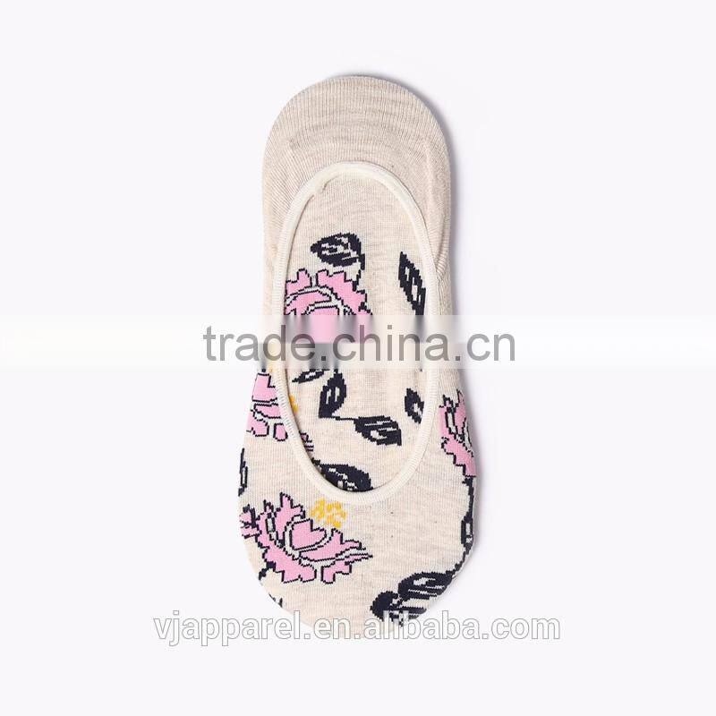 Custom Cotton Knitted Women No Show Ankle Invisible Sock