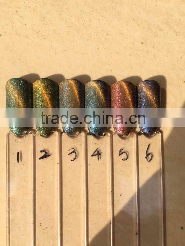 2016 hot sale nail art 15ml free samples soak off uv/led color uv gel polish chameleon cat eyes