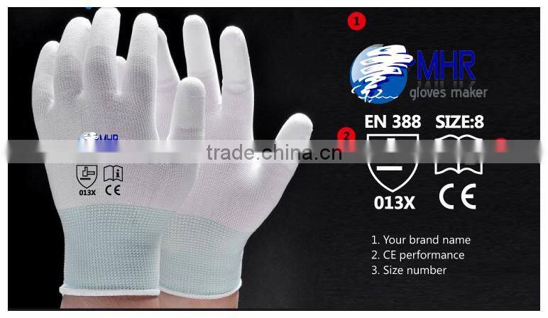 EN388 4131 PU Coated Gloves