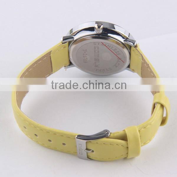 Shenzhen wrist watches for women with pu leather band