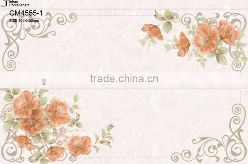 Kitchen ceramic wavy white wall tile