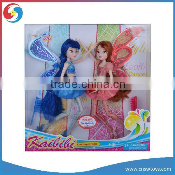 WW3608399 3PCS Butterfly Fairy Doll Girl Doll