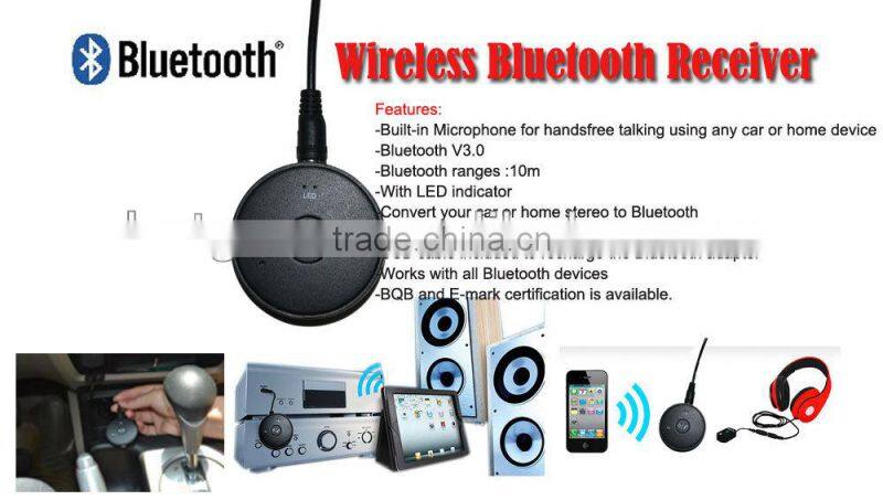 New Product 2016 Unique Wireless Bluetooth 3.5Mm Aux Audio Stereo Receiver