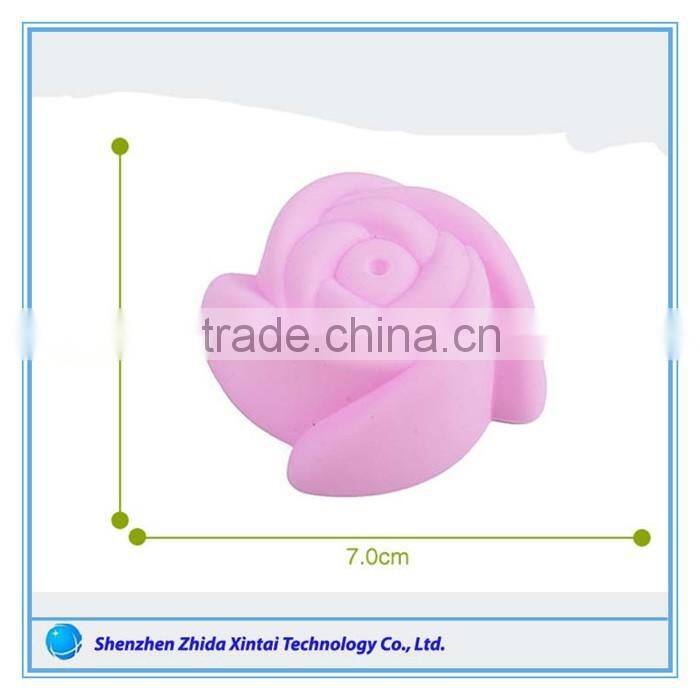 Cheap Silicone Rose Flower Baking Cake Pan Mold