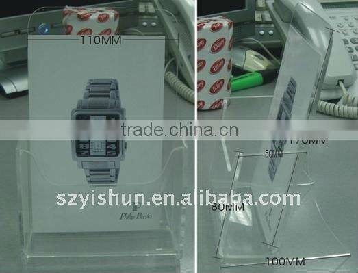 Acrylic rotating desktop magazine rack